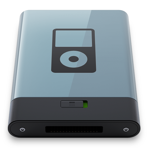Graphite iPod B Icon 512x512 png